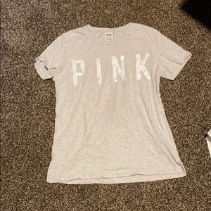 Pink Victoria’s Secret gray shirt